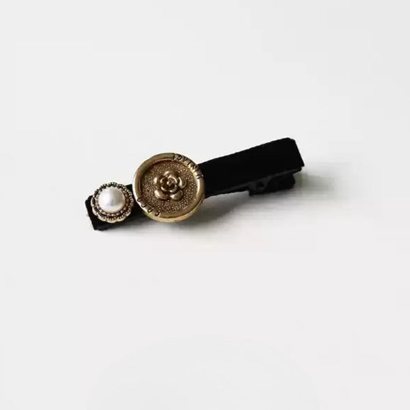 Baroque Hair Clip Side Trendy New Vintage Bangs Clip Elegant Hair Accessory