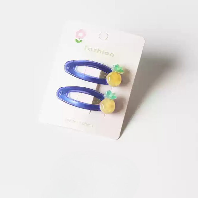 Candy Fruit Hair Clips Women New Cute Cartoon Side Hair Accessory