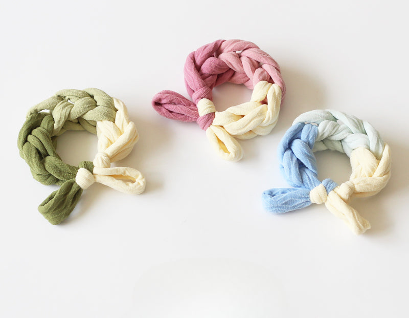 Sweet Dual-Tone Hair Tie - 2024 New Premium Hair Accessory, High Elasticity Durable Elastic Band for Bun Hairstyles