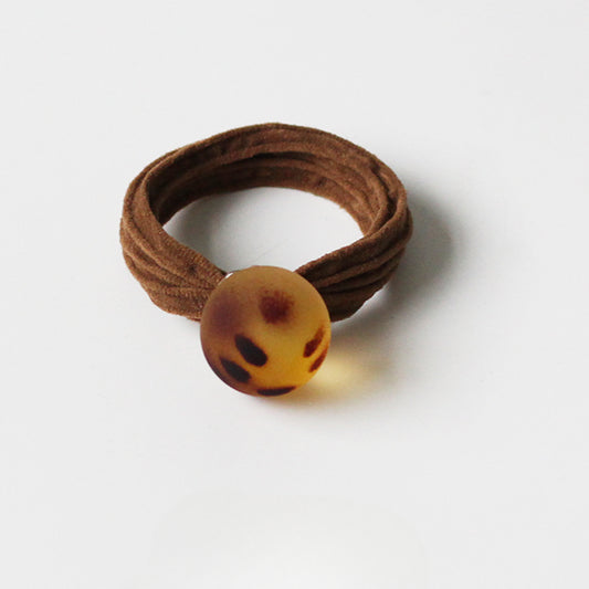 Leopard Print Ball Hair Ties, High-Elasticity And Durable For Women To Tie Hair