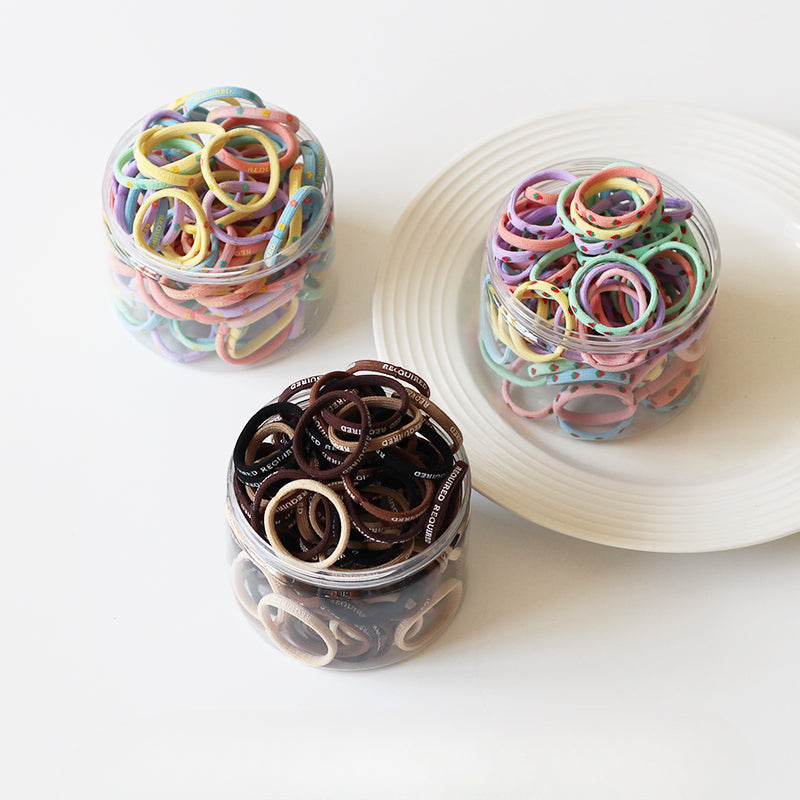 Cute Canister Hair Ties High Elasticity Durable Hairbands Stylish Hair Accessories For Women Perfect For Ponytails