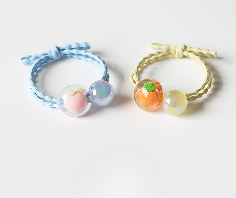 Crystal Fruit Hair Tie, 2024 New High-end Stylish Hair Accessory, Cute Elastic for Women's Hairstyles