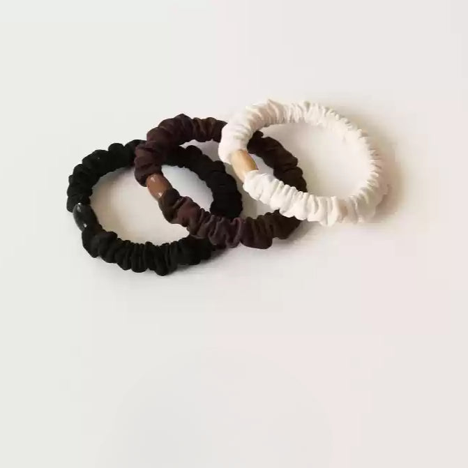 Elegant Hair Ties - Simple Elastic Bands for Women's Hair Ties and Ponytail Holders(Three-Piece Set)