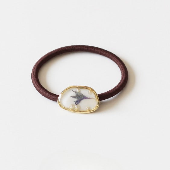 Amber Flower Hair Ties, High-Elasticity And Durable For Women To Tie Hair