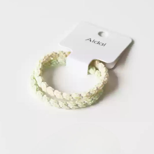 Fresh and Simple Hair Ties - Elastic Bands for Women's Ponytails, Trendy 2024 New Hair Loops and Accessories( Two-Piece Set)