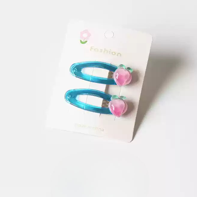 Candy Fruit Hair Clips Women New Cute Cartoon Side Hair Accessory