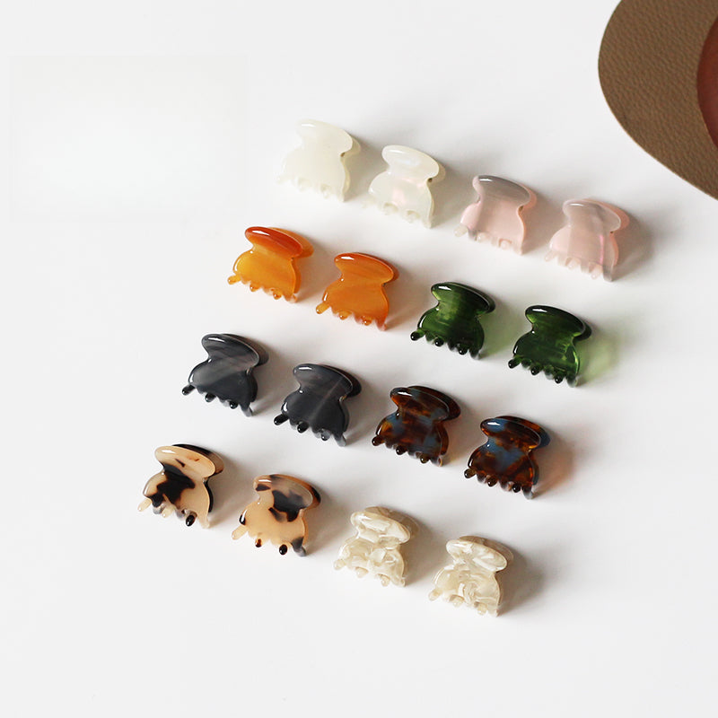 Small Claw Clip, Trendy and Elegant Acrylic Hair Accessory (1.7cm)