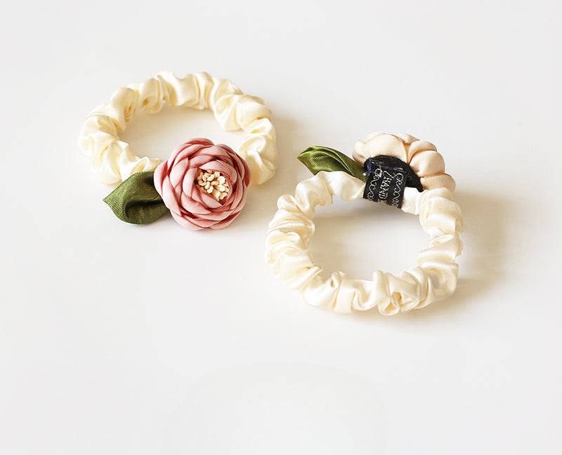 Rose Hair Tie, 2024 New High-end Stylish Hair Loop,Graceful Elastic for Women's Hairstyles