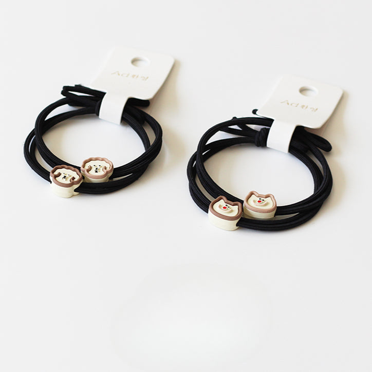 Cute Cat And Dog Hair Ties, High-End And Durable For Women To Tie Hair