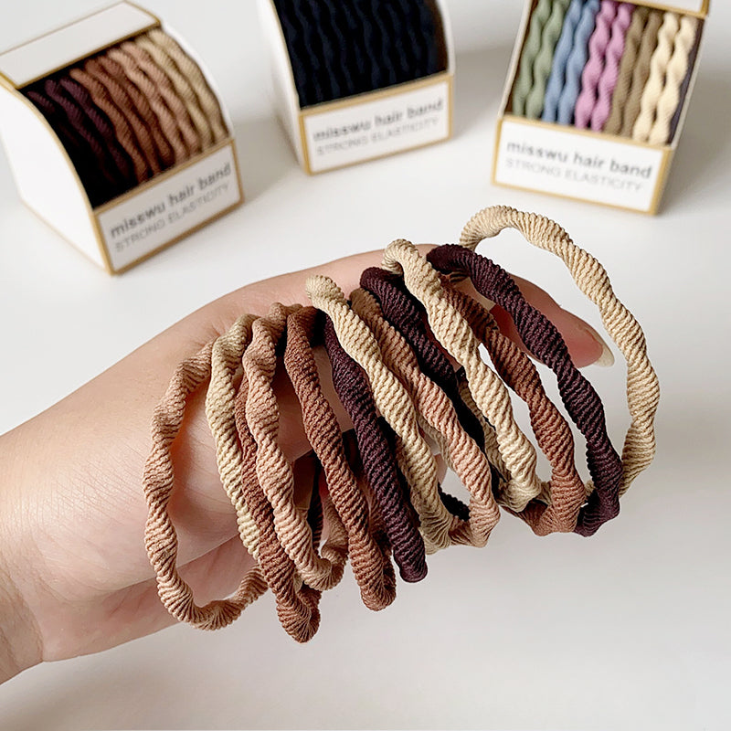 Set Of Ten Hair Ties, High-Elasticity And Durable For Women To Tie Hair