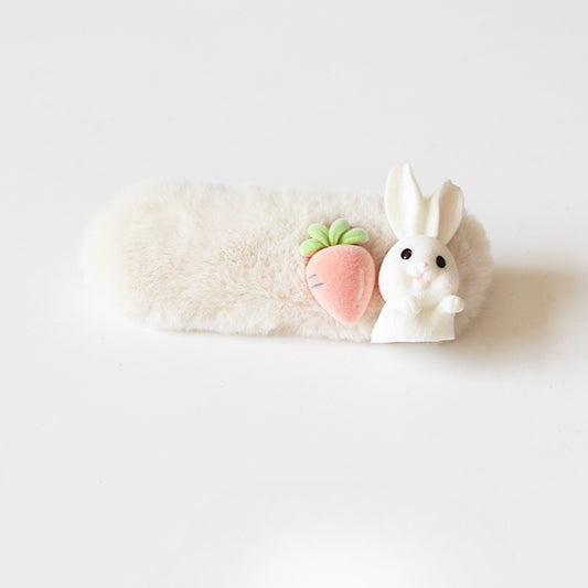 Furry Bunny Hair Clips, Cute And Trendy For Women To Style Hair