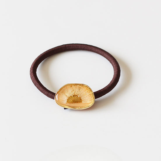 Amber Flower Hair Ties, High-Elasticity And Durable For Women To Tie Hair