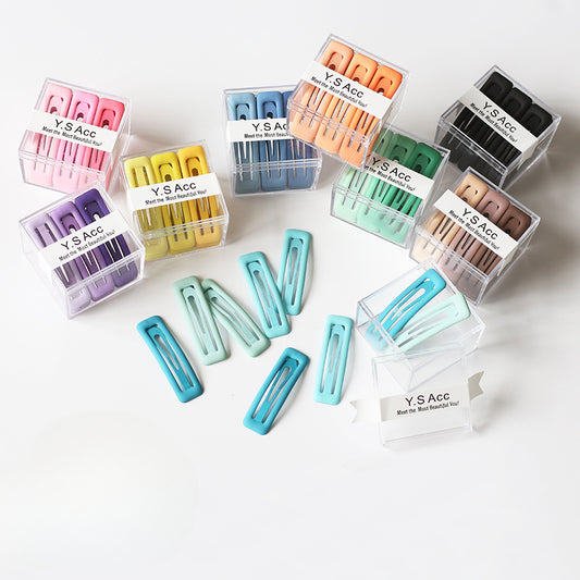 Boxed Hair Clips Women Side BB Clips Trendy New Elegant Hair Accessory Bangs Clips