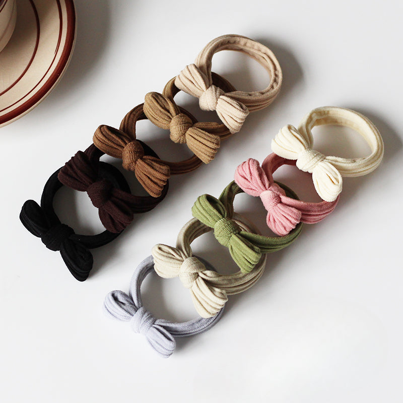 Bow Hair Tie High Elasticity Durable Hairband Simple Hair Accessory For Women Stylish Hair Rope