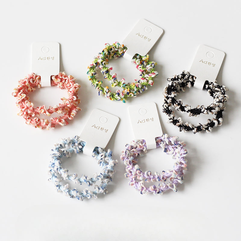 Colorful Bead Hair Tie, High Elasticity Durable Hair Band for Women, 2024 New High-end Hair Loop Accessory
