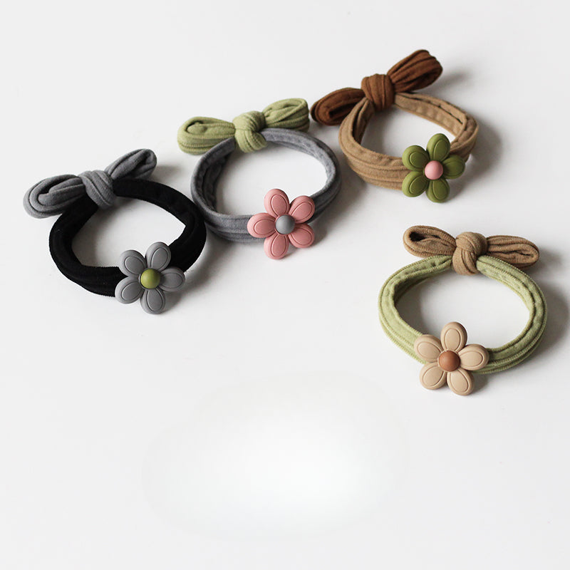 Flower Hair Ties, Seamless And Stylish For Women To Tie Hair