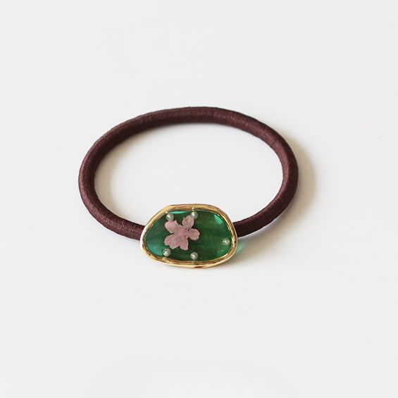 Amber Flower Hair Ties, High-Elasticity And Durable For Women To Tie Hair