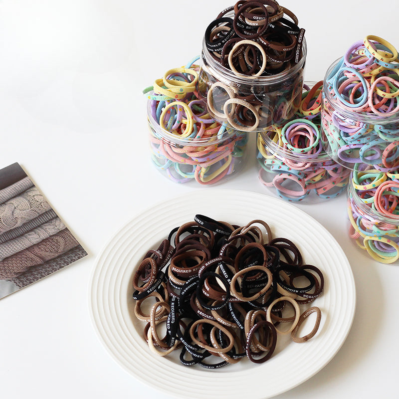 Cute Canister Hair Ties High Elasticity Durable Hairbands Stylish Hair Accessories For Women Perfect For Ponytails