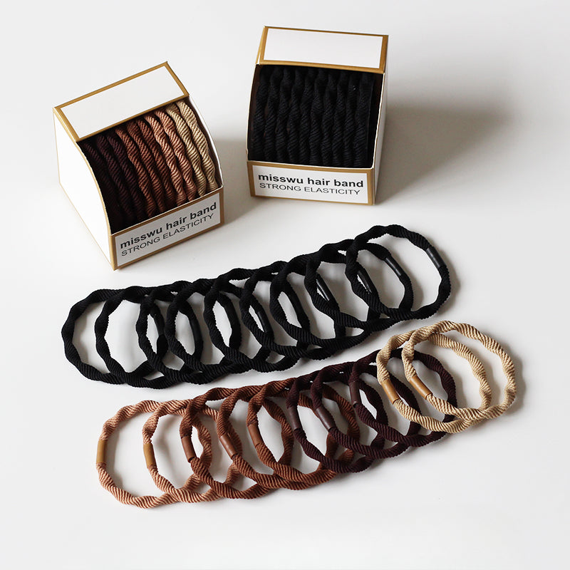 Set Of Ten Hair Ties, High-Elasticity And Durable For Women To Tie Hair