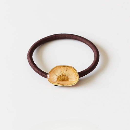 Amber Flower Hair Ties, High-Elasticity And Durable For Women To Tie Hair