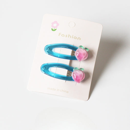 Candy Fruit Hair Clips Women New Cute Cartoon Side Hair Accessory