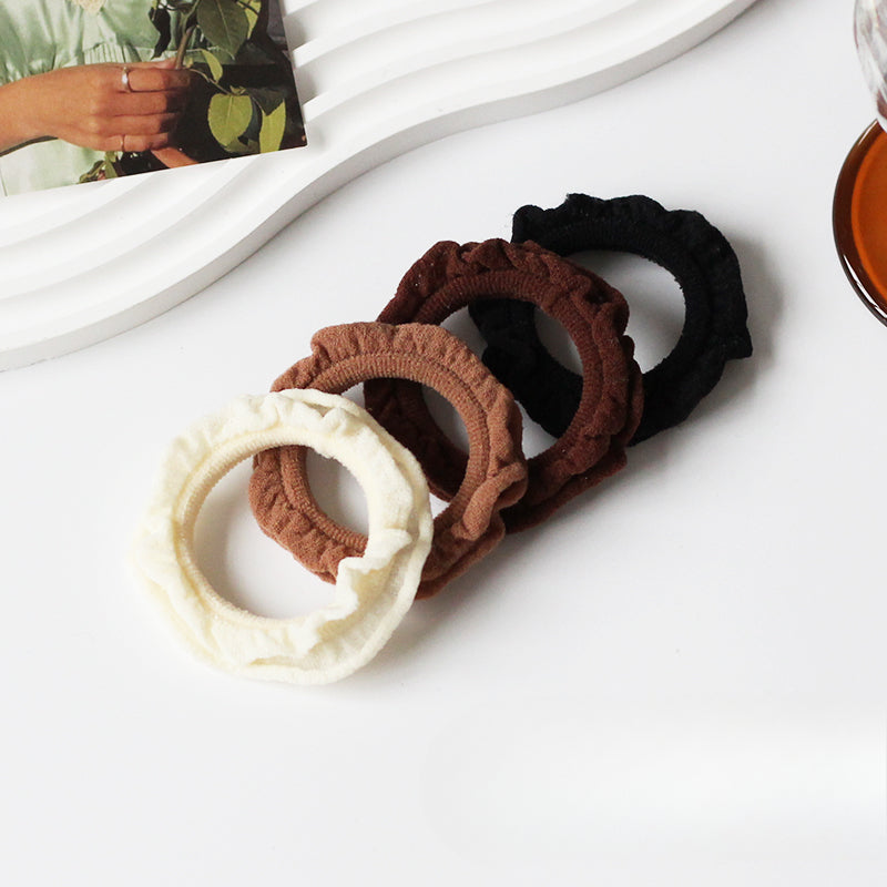 Soft Seamless Hair Ties, Gentle And Stylish For Women To Style Hair(Set of 4)