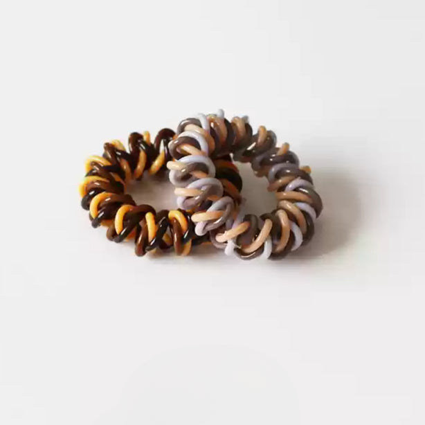 Coiled Telephone Cord Hair Tie - Trendy Elegant Elastic Band for Women, High Elasticity Durable Hair Ties for Tying Hair
