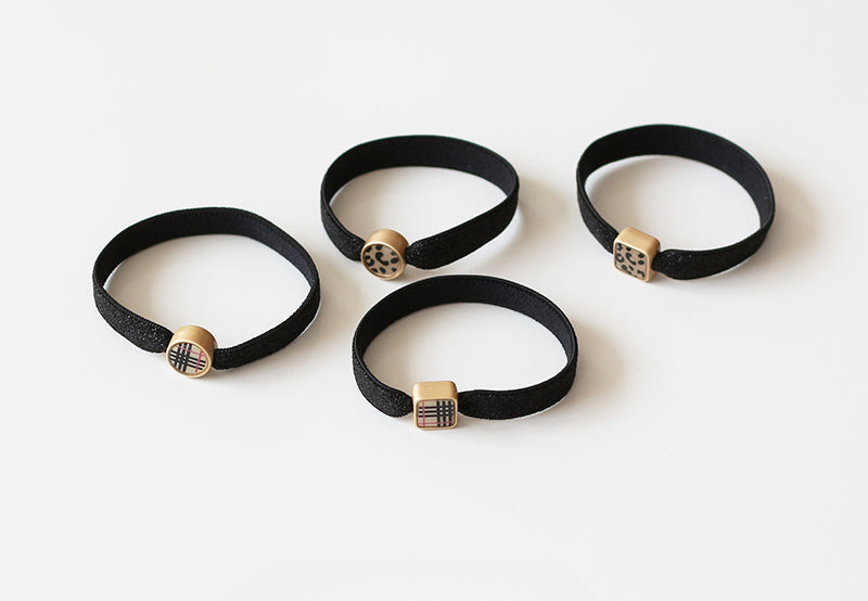Geometric Pendant Hair Ties, High-Elasticity And Durable For Women To Tie Hair