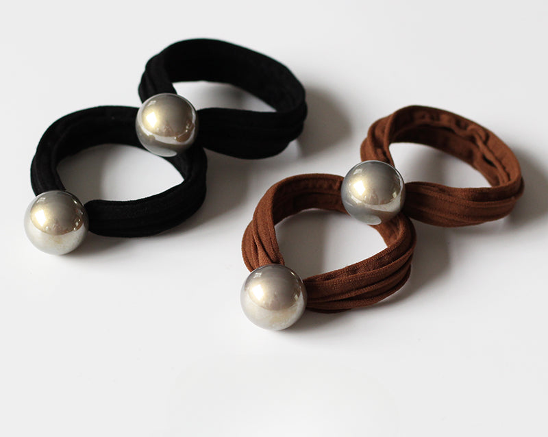 Imitation Pearl Hair Ties, High-Elasticity And Durable For Women To Tie Hair