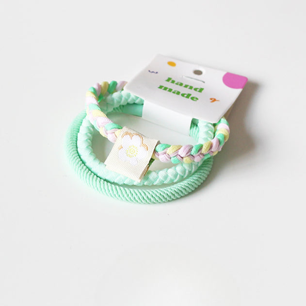 Candy-Colored Hair Ties Cute Trendy Korean Japanese Minimalist Hairbands Women