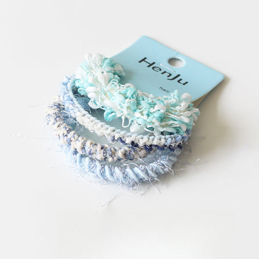 Knitted Hemp Hair Tie for Women, 2024 New High-end Hair Elastic, Durable High-stretch Hair Loop for Tying Hair