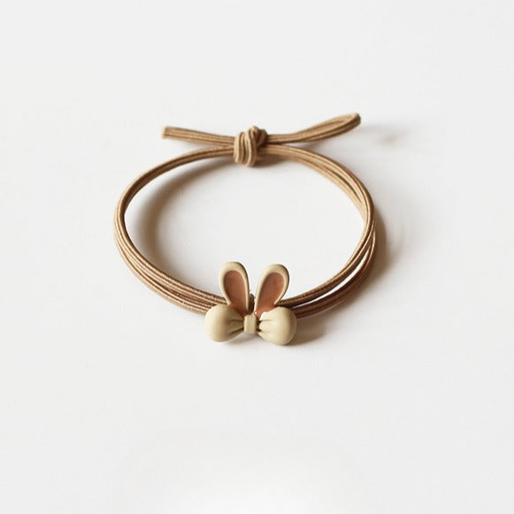 Bunny Ears Hair Tie - Women's Trendy New Elegant Hair Band, Simple Cute Elastic for Women's Hair Ties