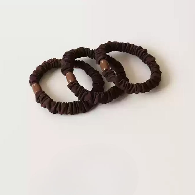 Elegant Hair Ties - Simple Elastic Bands for Women's Hair Ties and Ponytail Holders(Three-Piece Set)