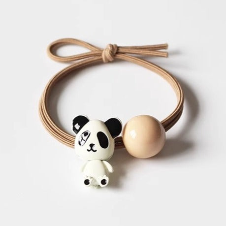 Panda Hair Tie Women Simple Elegant Trendy Elastic Durable Ponytail Band