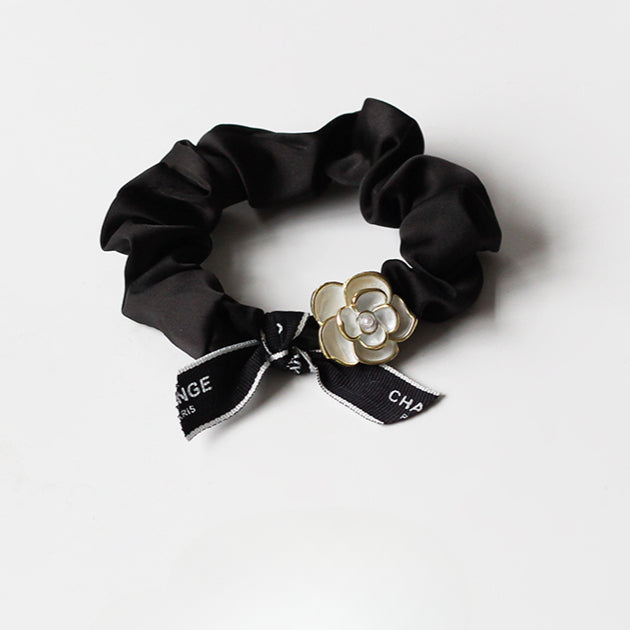 Camellia Hair Tie - Trendy Elegant Hair Accessory, 2024 New High-End Elastic Band for Women's Hair Ties