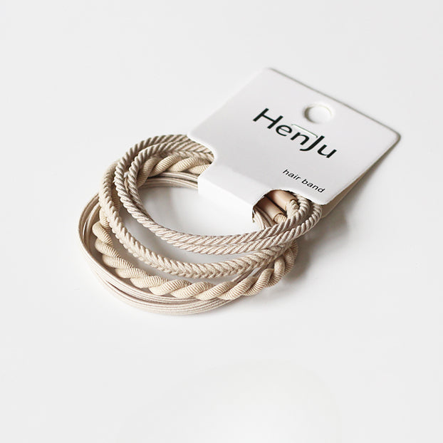 Set Of Four Hair Ties, High-Elasticity And Durable For Women To Tie Hair