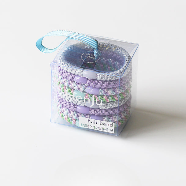 10-Piece Boxed Colorful Woven Hair Tie - Women's Bun Hair Accessory, Trendy Hair Band for Ponytails, Premium and Stylish Hair Accessory