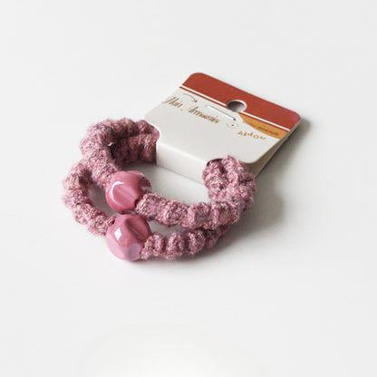 Knitted Wave Hair Ties, High-End And Durable For Women To Tie Hair