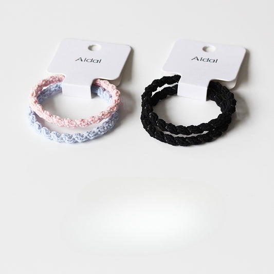 Fresh and Simple Hair Ties - Elastic Bands for Women's Ponytails, Trendy 2024 New Hair Loops and Accessories( Two-Piece Set)