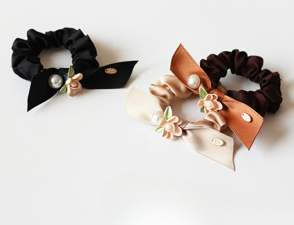 Rose Large Intestine Hair Tie - Trendy Elegant Elastic Band for Women's Hair Ties, Premium Hair Accessory