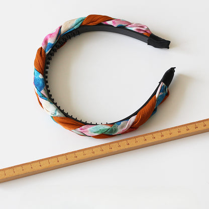 Colorful Twist Headband Stylish Hair Accessory High-End Design For Women Perfect For Makeup Or Daily Use