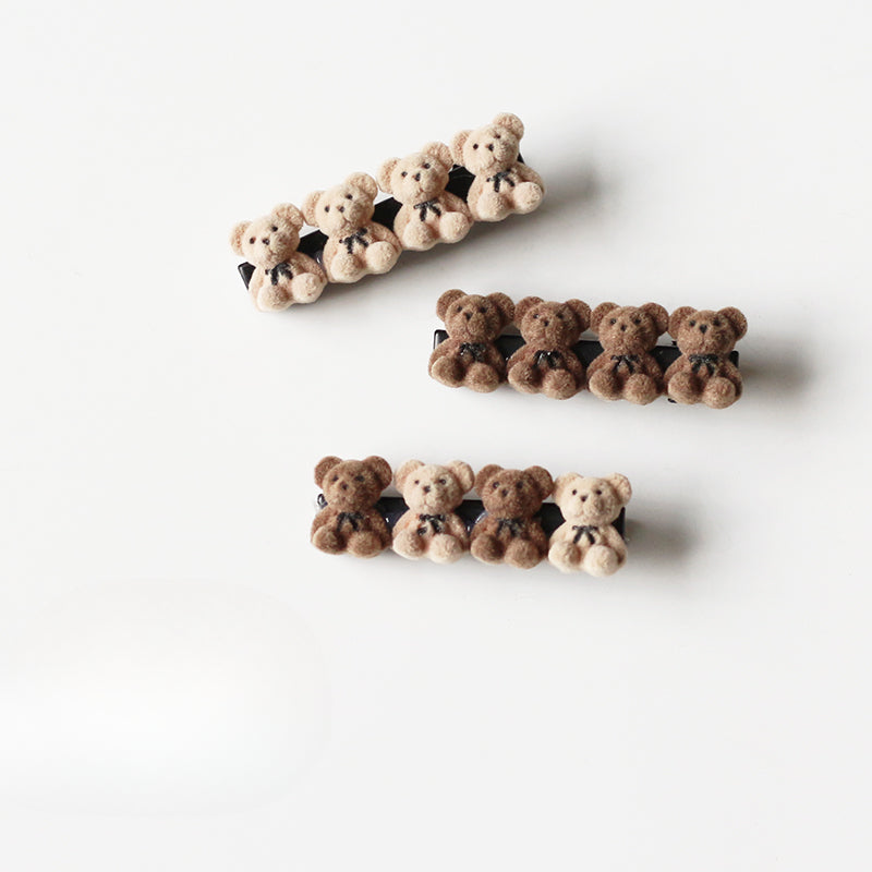 Velvet Bear Hair Clips, Cute And Stylish For Women To Style Hair