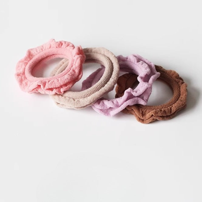 Soft Seamless Hair Ties, Gentle And Stylish For Women To Style Hair（Set of 4）