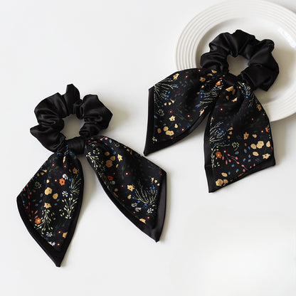 Bow and Flower Hair Tie, 2024 New High-end Hair Loop, High Elasticity Durable Elastic for Hairstyles