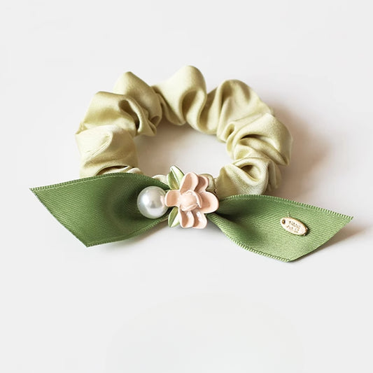 Rose Large Intestine Hair Tie - Trendy Elegant Elastic Band for Women's Hair Ties, Premium Hair Accessory