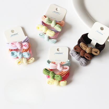 Set Of Three Seamless Hair Ties, Cute And Stylish For Tying Hair