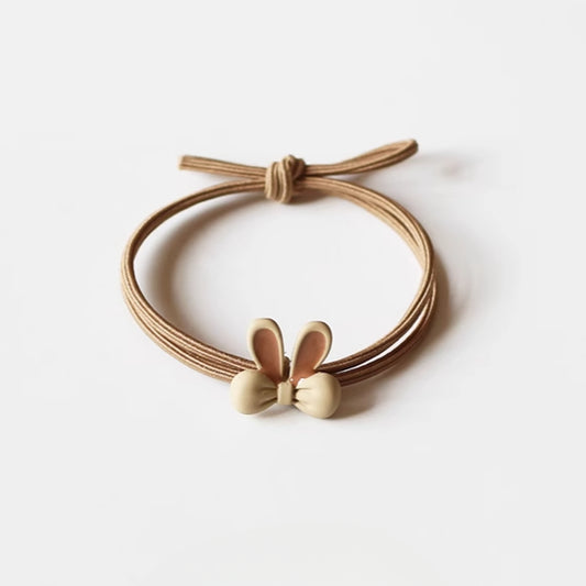 Bunny Ears Hair Tie - Women's Trendy New Elegant Hair Band, Simple Cute Elastic for Women's Hair Ties