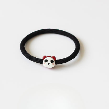 Cute Smiley Face Hair Tie - Korean Style Simple Elastic Band for Tying Hair, Girly Elastic Hair Holder