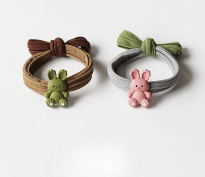 Bunny Hair Tie, 2024 New High-end Seamless Hair Loop, Cute Elastic for Women's Hairstyles