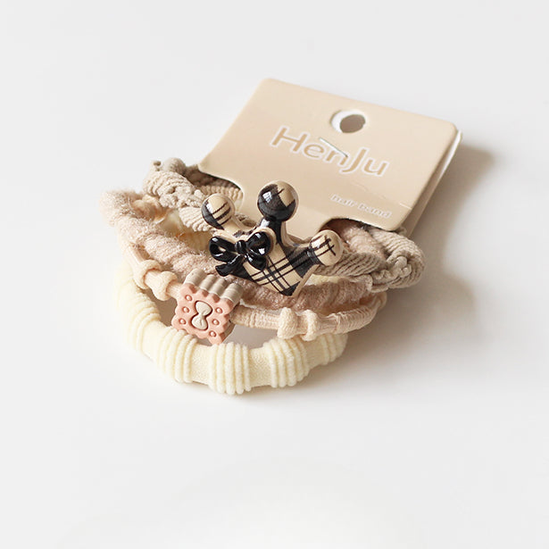 Crown Bow Hair Ties, High-Elasticity And Durable For Women To Tie Hair